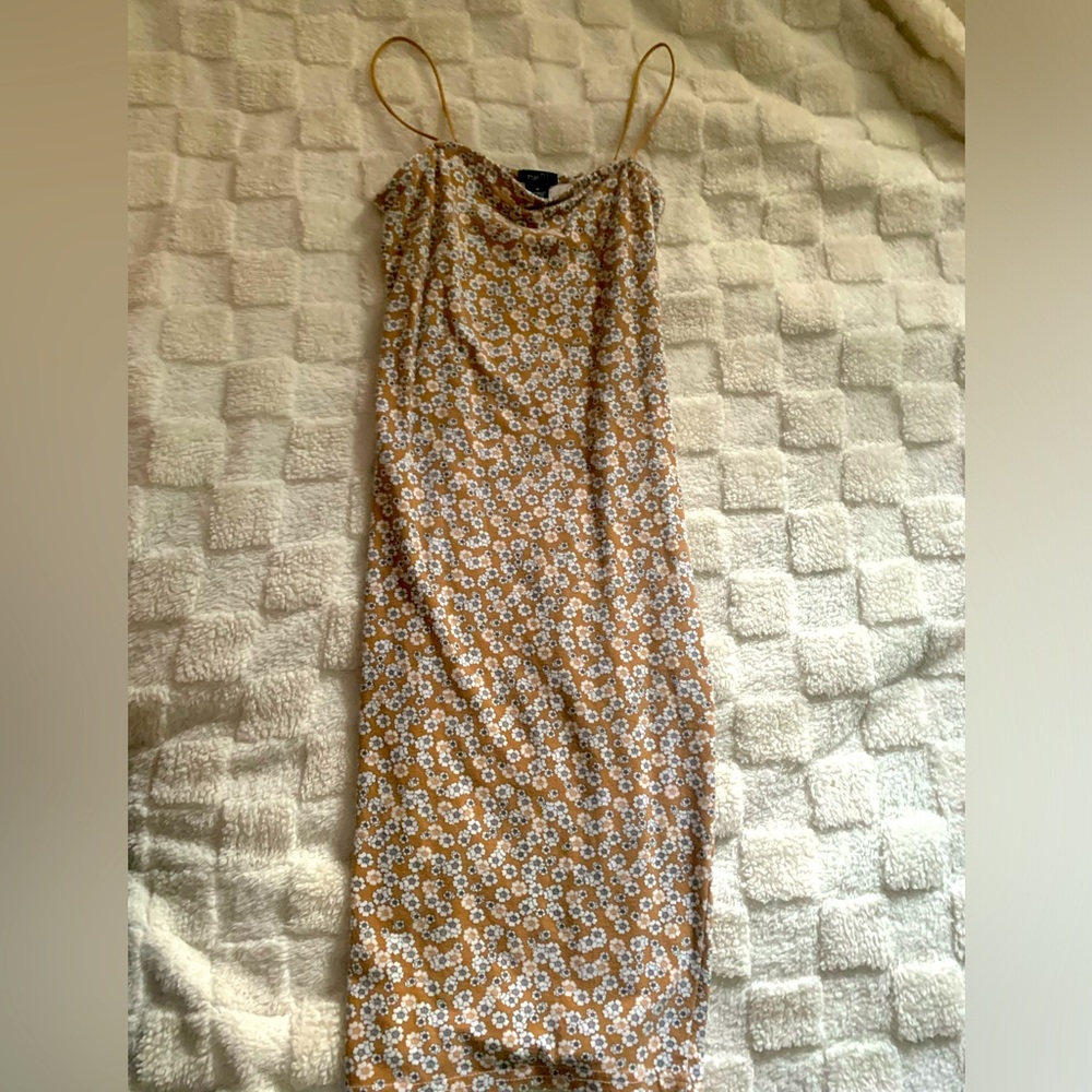 Rue 21 Tan Floral sundress
